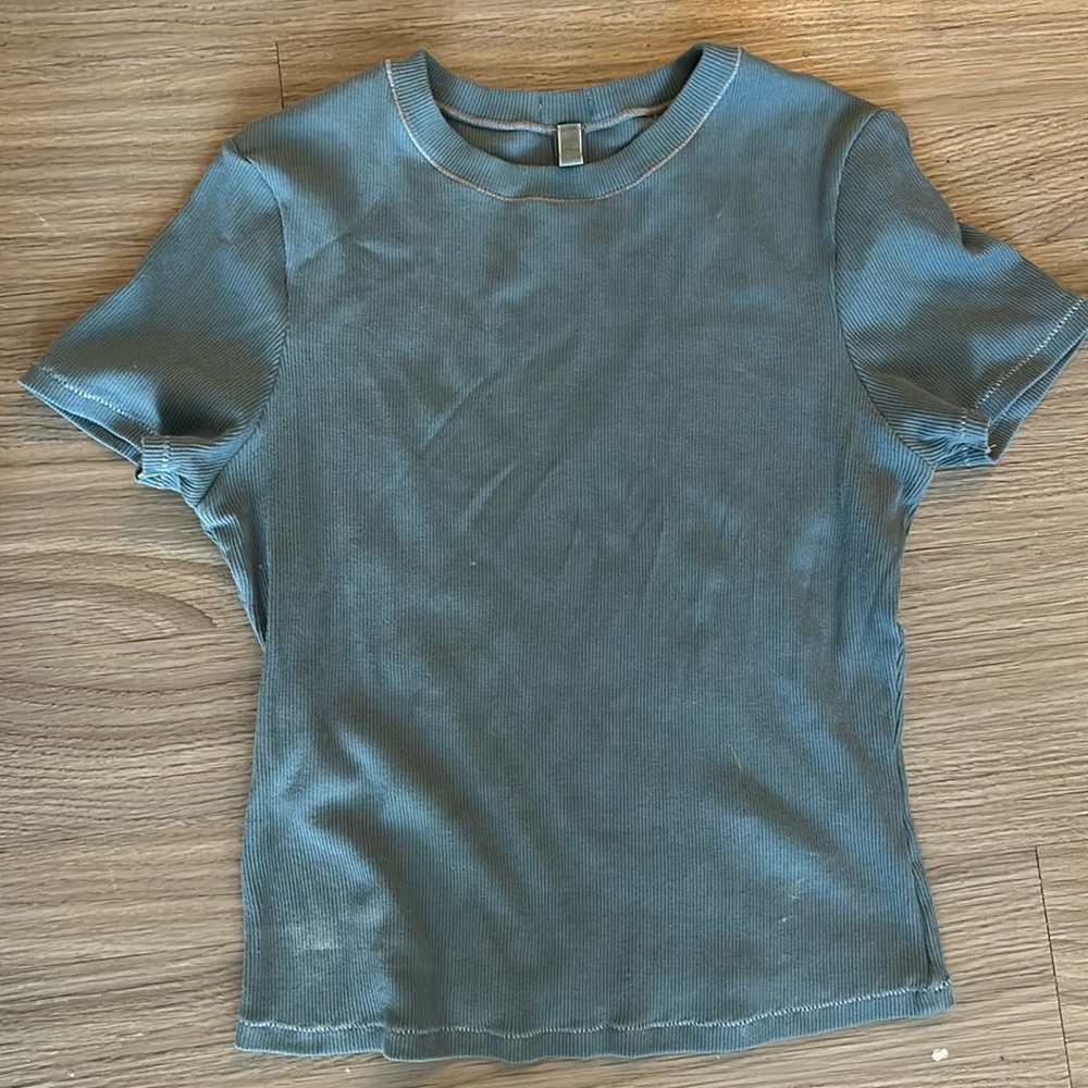 Skims cotton rib t-shirt kyanite size Large